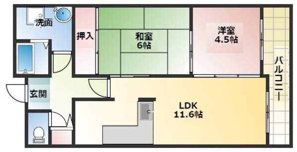 ふれあぷらんどーるの物件間取画像